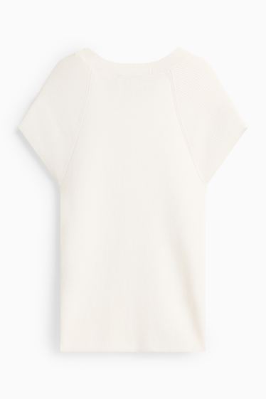 Femei - Pulover - alb