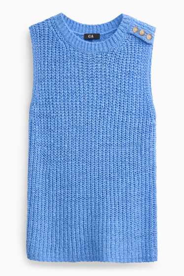 Dámské - Svetrová vesta - modrá