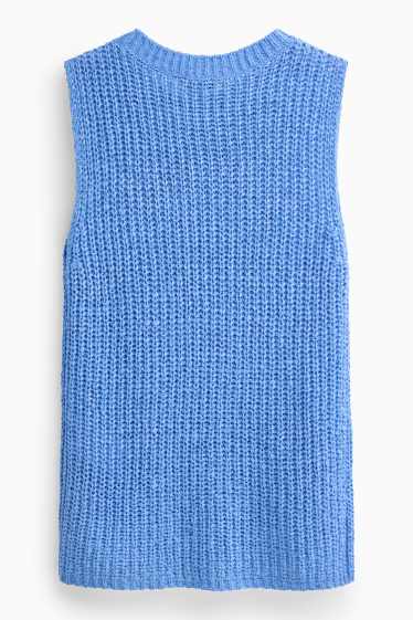 Dámské - Svetrová vesta - modrá