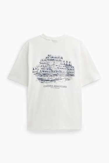 Men - T-shirt - relaxed fit - white