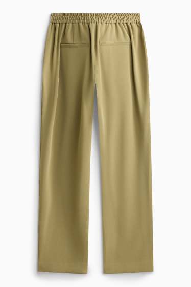 Dames - Pantalon - mid waist - tapered leg - groen