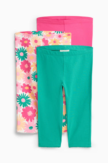 Bambine - Leggings - verde / fucsia