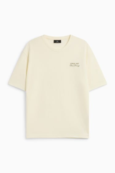Men - T-shirt - cremewhite