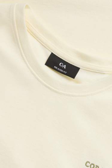 Men - T-shirt - cremewhite