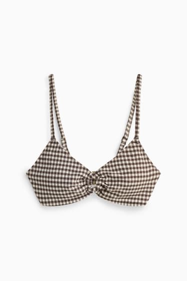 Femmes - Haut de bikini - ampliforme - sans armature - marron