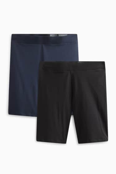 Femei - Multipack 2 perechi - pantaloni scurți de ciclism - albastru închis