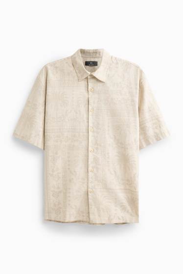 Heren - Overhemd - beige