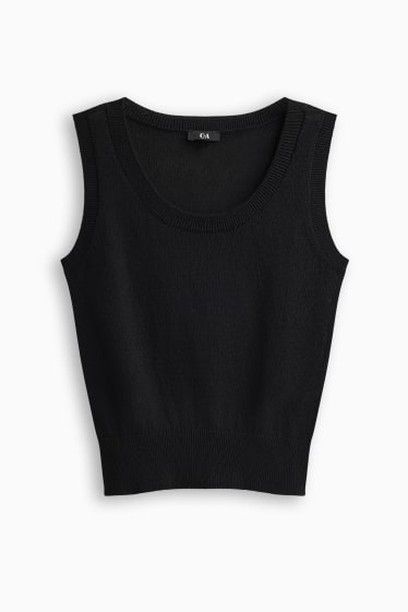 Femmes - Pull sans manches - noir