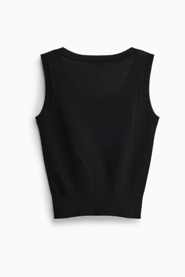 Femmes - Pull sans manches - noir