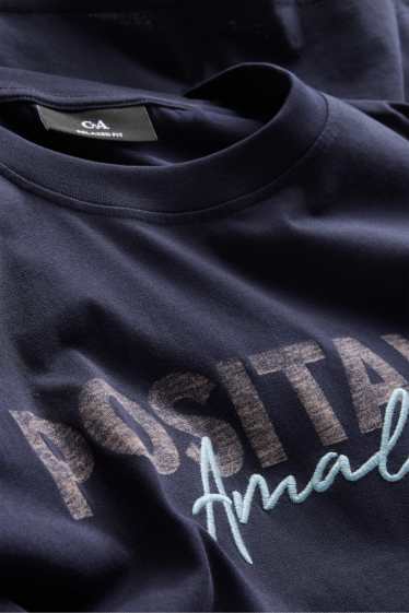 Hommes - T-shirt - bleu foncé