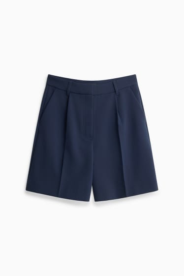 Damen - Bermudas - High Waist - dunkelblau