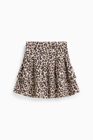 Copii - Fete - Fustă - cu model - structurată - bej
