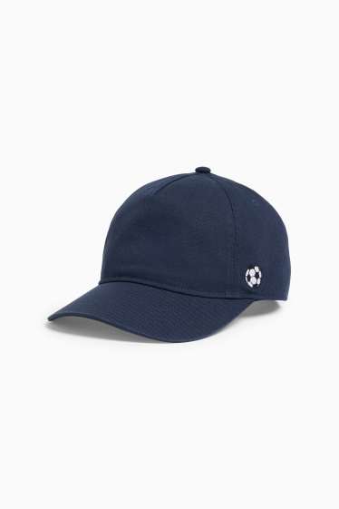 Kinder Jungen - Fußball - Baseballcap - blau