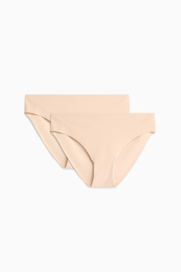 Dona - Paquet de 2 - calces invisibles - beix