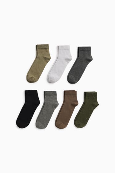 Home - Paquet de 7 - mitjons curts - verd