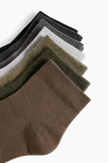 Home - Paquet de 7 - mitjons curts - verd