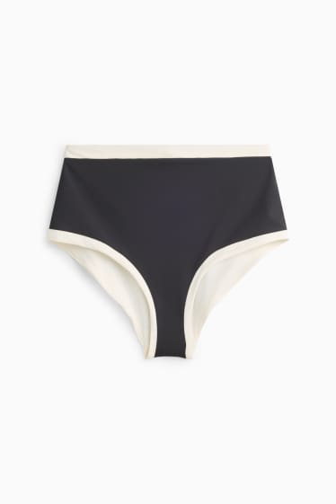 Donna - Slip del bikini - nero / bianco