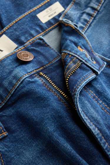 Men - Denim shorts - denim-dark blue