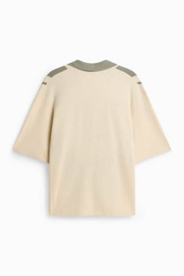 Home - Dessuadora - verd / blanc trencat