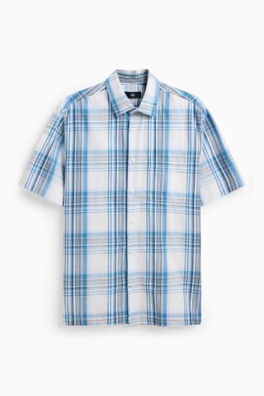 Heren - Overhemd - blauw