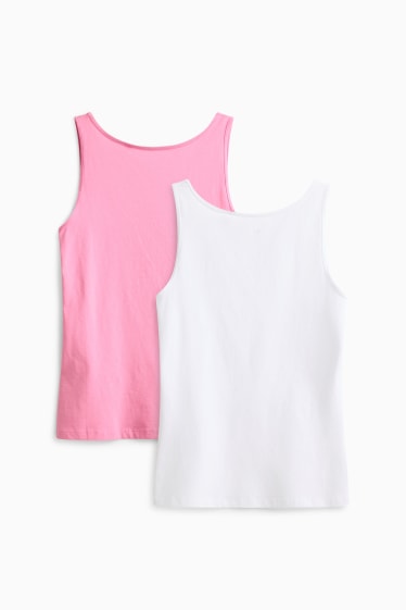 Femmes - Lot de 2 - haut  - blanc / rose
