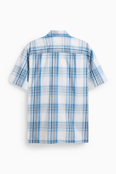 Heren - Overhemd - blauw