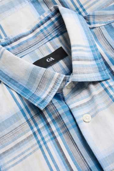 Heren - Overhemd - blauw