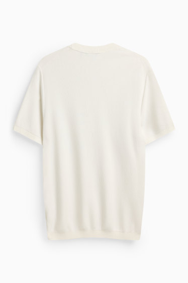 Heren - Trui - crème wit