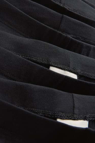 Bambine - Confezione da 5 - bermuda stile ciclista - nero