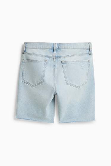 Hommes - Bermuda en jean - jean bleu clair