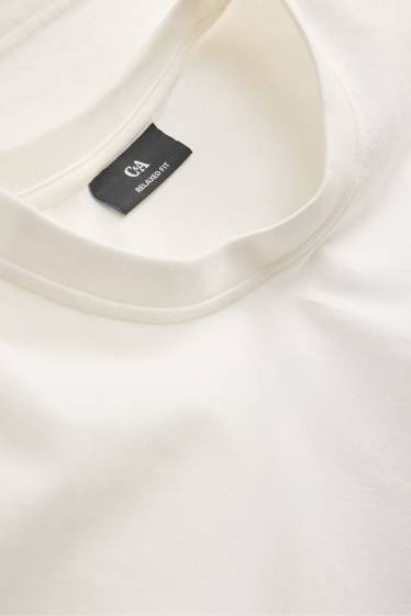 Herren - T-Shirt - Relaxed Fit - weiss