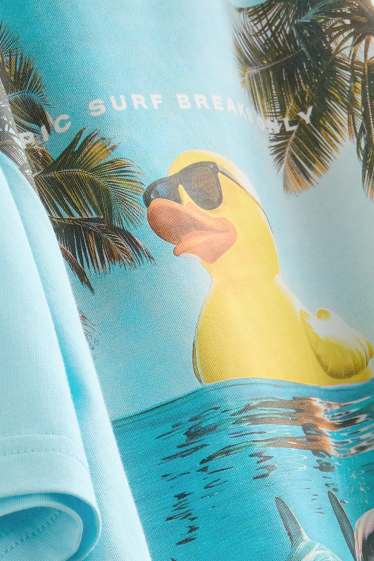 Kinderen: jongens - T-shirt - lichtblauw