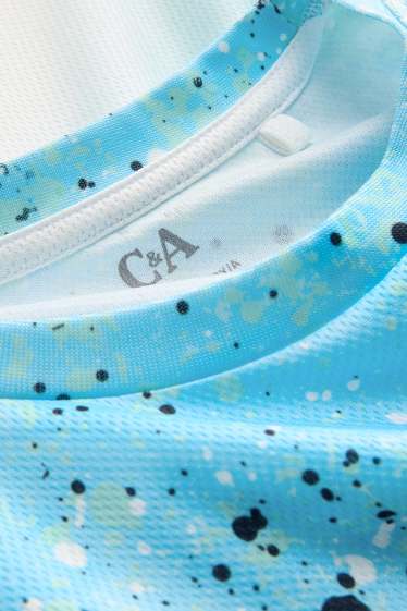 Kinderen: jongens - Surfen - T-shirt - met patroon - lichtblauw