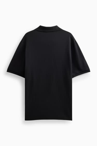 Pánské - Polokošile - relaxed fit - černá