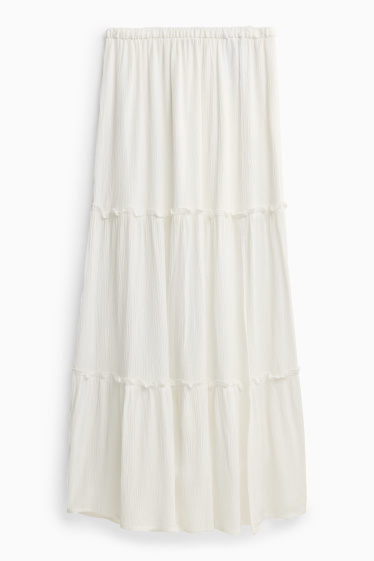 Femmes - Jupe en jean - blanc