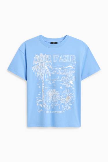 Women - T-shirt - light blue
