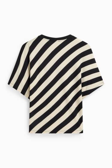 Dona - Samarreta - negre/beix