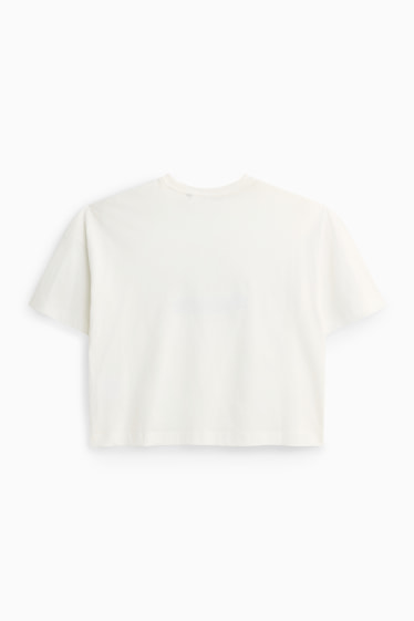 Damen - T-Shirt - Oversized - weiß