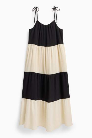 Women - Dress - black / white