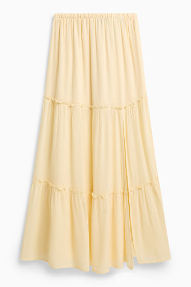 Femmes - Jupe en jean - jaune