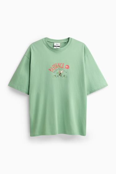 Uomo - T-shirt - oversize - Topolino - verde chiaro