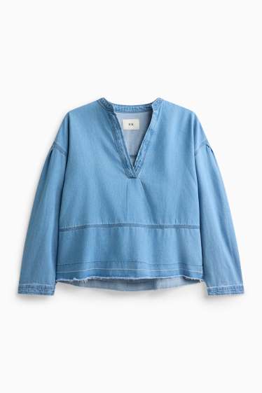 Femei - Bluză - denim-albastru