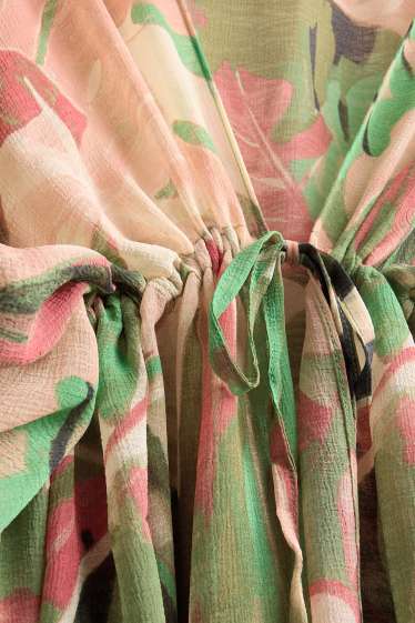 Femei - Kimono - cu model - verde