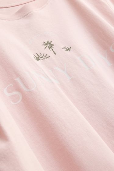 Femei - Pijama scurtă - roz