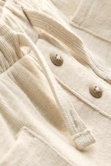 Baby Jungen - Baby-Shorts - strukturiert - beige