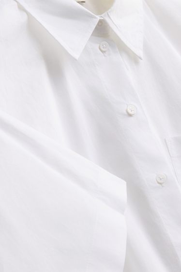 Dames - Overhemdblouse - wit