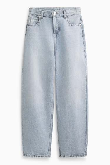 Children Girls - Barrel jeans - light blue