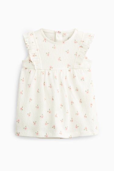 Baby: meisjes - Baby jurkje - wit