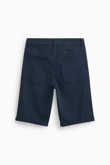 Damen - Jeans-Bermudas - dunkelblau