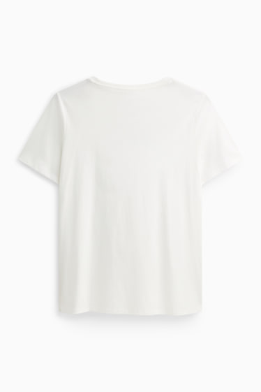Women - T-shirt - regular fit - white